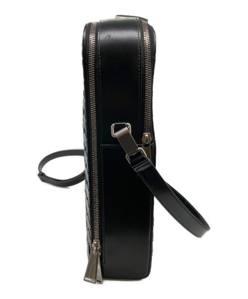 BOTTEGA VENETA（ボッテガベネタ）BOTTEGA VENETA (ボッテガベネタ) イントレチャート ブリーフケース ブラックの古着・服飾アイテム