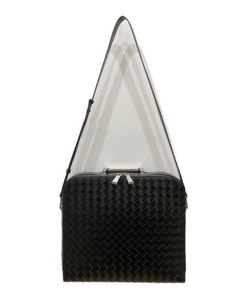 BOTTEGA VENETA（ボッテガベネタ）BOTTEGA VENETA (ボッテガベネタ) イントレチャート ブリーフケース ブラックの古着・服飾アイテム