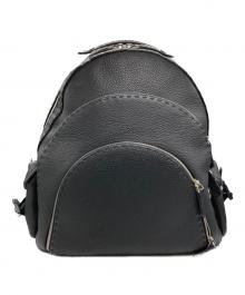 FENDI（フェンディ）の古着「ラウンドレザーリュック」｜ブラック
