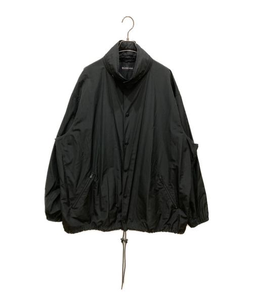 BALENCIAGA（バレンシアガ）BALENCIAGA (バレンシアガ) バックロゴプリントナイロンブルゾン Back Logo Nylon Jacket ブラック サイズ:SIZE 50の古着・服飾アイテム