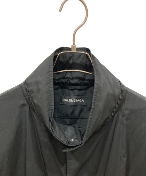 BALENCIAGA（バレンシアガ）BALENCIAGA (バレンシアガ) バックロゴプリントナイロンブルゾン Back Logo Nylon Jacket ブラック サイズ:SIZE 50の古着・服飾アイテム