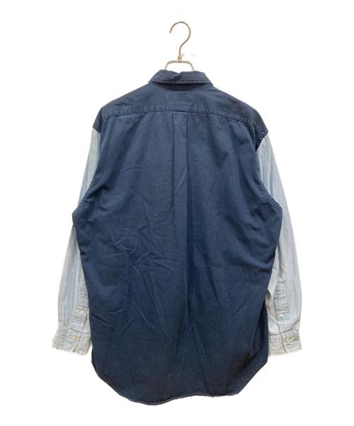POLO RALPH LAUREN（ポロ・ラルフローレン）POLO RALPH LAUREN (ポロ・ラルフローレン) 切替ボタンダウンシャツ ネイビー サイズ:SIZE Mの古着・服飾アイテム