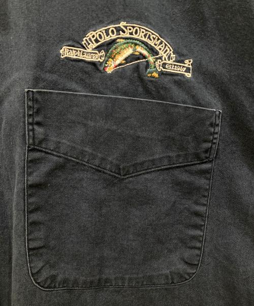 POLO RALPH LAUREN（ポロ・ラルフローレン）POLO RALPH LAUREN (ポロ・ラルフローレン) 切替ボタンダウンシャツ ネイビー サイズ:SIZE Mの古着・服飾アイテム