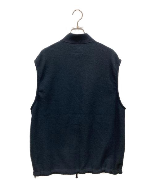 STILL BY HAND（スティルバイハンド）STILL BY HAND (スティルバイハンド) ウールナイロンジップベスト ネイビー サイズ:SIZE 48の古着・服飾アイテム
