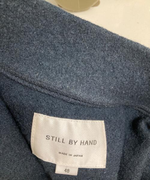 STILL BY HAND（スティルバイハンド）STILL BY HAND (スティルバイハンド) ウールナイロンジップベスト ネイビー サイズ:SIZE 48の古着・服飾アイテム