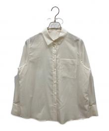 Demi-Luxe Beams（デミルクス ビームス）の古着「ポリエステル ウール トロピカル シアー シャツ」｜ホワイト