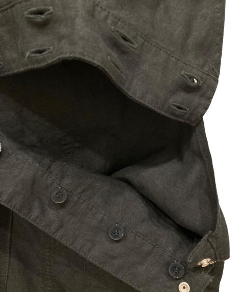 CURRENTAGE（カレンテージ）CURRENTAGE (カレンテージ) Spick and Span (スピック＆スパン) 別注 リネンサロペット ブラック サイズ:不明の古着・服飾アイテム