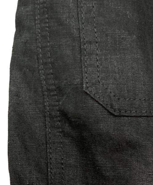 CURRENTAGE（カレンテージ）CURRENTAGE (カレンテージ) Spick and Span (スピック＆スパン) 別注 リネンサロペット ブラック サイズ:不明の古着・服飾アイテム