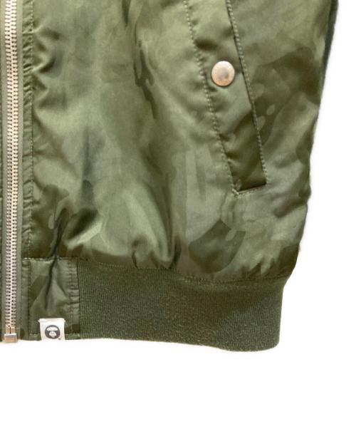 Aape BY A BATHING APE（エーエイプ バイ アベイシングエイプ）AAPE BY A BATHING APE (エーエイプ バイ アベイシングエイプ) カモフラ中綿MA-1ジャケット オリーブ サイズ:SIZE XLの古着・服飾アイテム