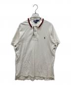 POLO RALPH LAURENポロ・ラルフローレン）の古着「襟ラインポロシャツ」｜ホワイト