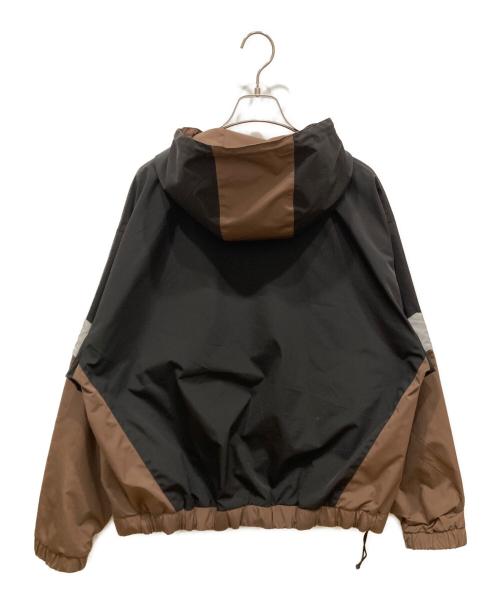 LFYT（エルエフワイティー）LFYT (エルエフワイティー) REFLECTOR TRACK JACKET ブラウン×ブラック サイズ:SIZE Lの古着・服飾アイテム
