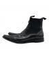 DOLCE & GABBANA (ドルチェ＆ガッバーナ) レザーポインテッドトゥサイドゴアブーツ ブラック サイズ:SIZE　71/2：8000円