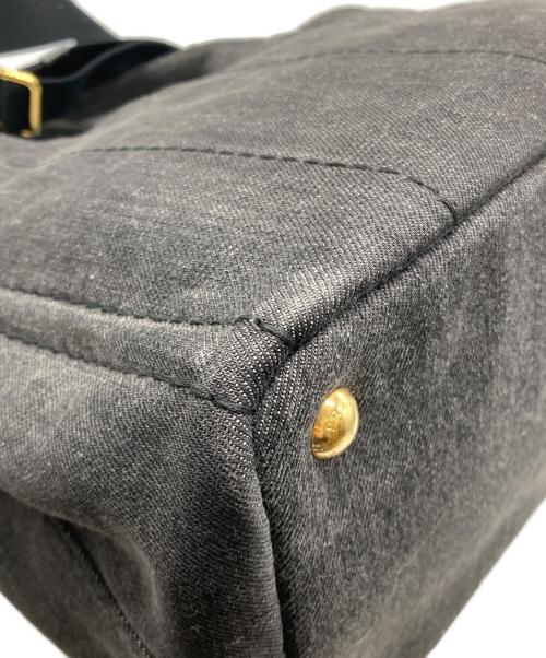 PRADA（プラダ）PRADA (プラダ) カナパ2WAYトートバッグ ダークグレーの古着・服飾アイテム