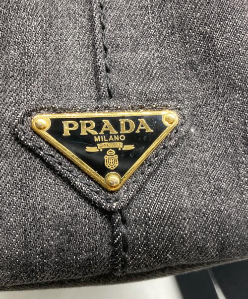 PRADA（プラダ）PRADA (プラダ) カナパ2WAYトートバッグ ダークグレーの古着・服飾アイテム