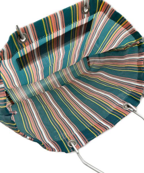 MARNI（マルニ）MARNI (マルニ) マーケットストライプハンドバッグ グリーンの古着・服飾アイテム