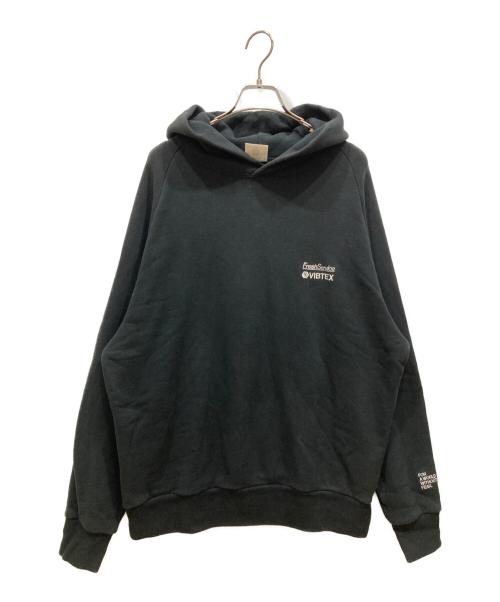 FreshService（フレッシュサービス）FreshService (フレッシュサービス) VIBTEX SWEAT PULL HOODIE ブラック サイズ:SIZE Mの古着・服飾アイテム