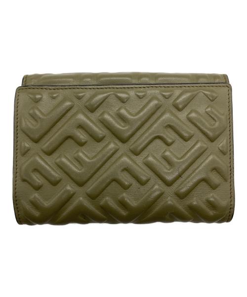 FENDI（フェンディ）FENDI (フェンディ) バゲット ミディアムウォレット ズッカ カーキの古着・服飾アイテム