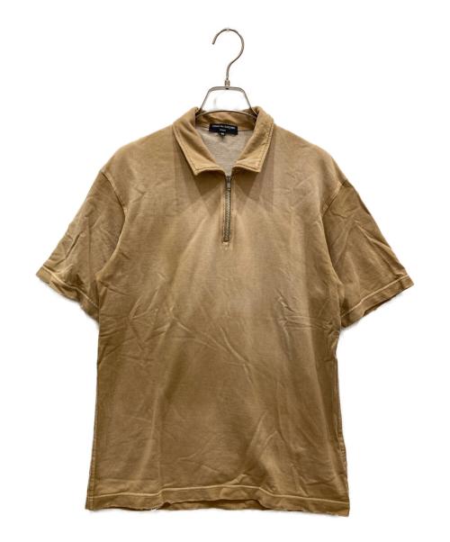 COMME des GARCONS HOMME（コムデギャルソン オム）COMME des GARCONS HOMME (コムデギャルソン オム) 半袖ジップポロシャツ ベージュ サイズ:Ⅿの古着・服飾アイテム