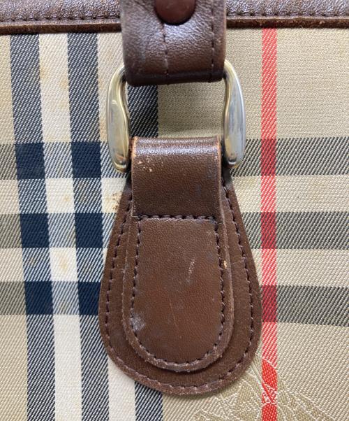 Burberry's（バーバリーズ）Burberry's (バーバリーズ) ミニボストンバッグ ベージュの古着・服飾アイテム