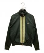 FRED PERRYフレッドペリー）の古着「CHENILLE TAPE TRACK JACKET」｜グリーン