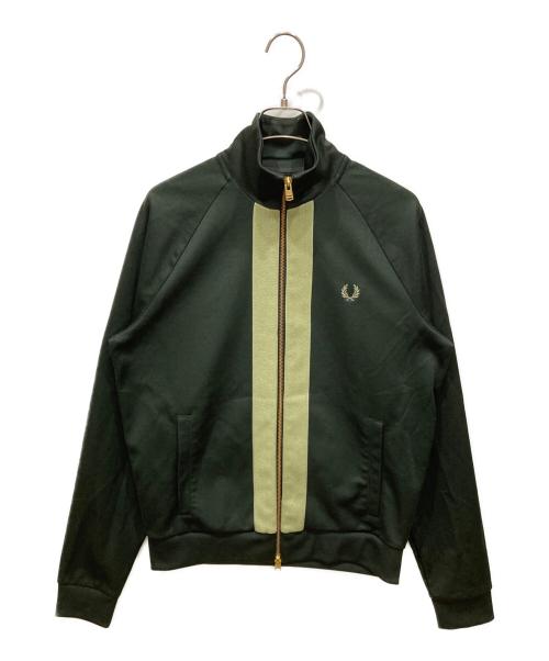 FRED PERRY（フレッドペリー）FRED PERRY (フレッドペリー) CHENILLE TAPE TRACK JACKET グリーン サイズ:SIZE Mの古着・服飾アイテム