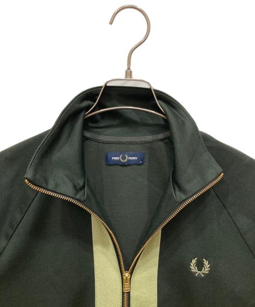 FRED PERRY（フレッドペリー）FRED PERRY (フレッドペリー) CHENILLE TAPE TRACK JACKET グリーン サイズ:SIZE Mの古着・服飾アイテム
