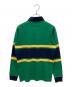 POLO RALPH LAUREN (ポロ・ラルフローレン) Classic Fit Corduroy-Collar Rugby Shirt グリーン×ネイビー サイズ:SIZE XS：8000円
