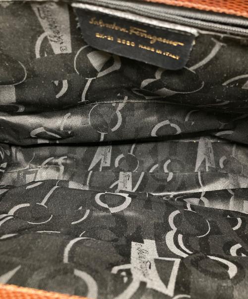 Salvatore Ferragamo（サルヴァトーレ フェラガモ）Salvatore Ferragamo (サルヴァトーレ フェラガモ) トートバッグ　ヴァラ ブラウンの古着・服飾アイテム