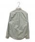 Rugby Ralph Lauren (ラグビーラルフローレン) ストライプBDシャツ グリーン×ホワイト サイズ:SIZE S：5000円