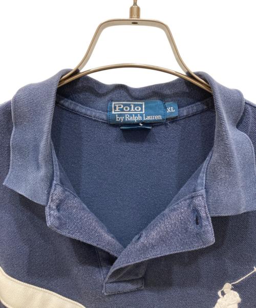 POLO RALPH LAUREN（ポロ・ラルフローレン）POLO RALPH LAUREN (ポロ・ラルフローレン) ビッグポニーポロシャツ　カスタムフィット　 ネイビー サイズ:SIZE XLの古着・服飾アイテム
