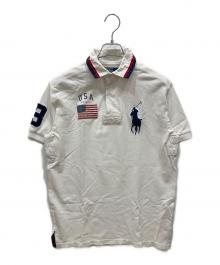 POLO RALPH LAUREN（ポロ・ラルフローレン）の古着「ロゴ刺繍ポロシャツ」｜ホワイト