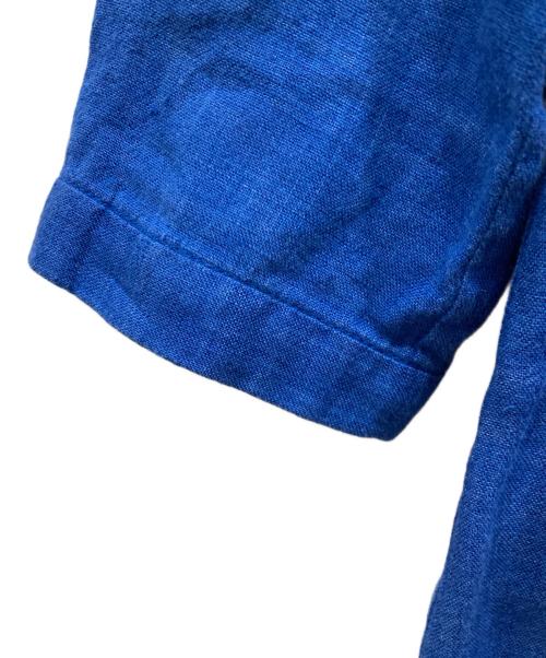 Pal'las Palace（パラスパレス）PAL'LAS PALACE (パラスパレス) インディゴリネンシャツ ブルー サイズ:SIZE Mの古着・服飾アイテム