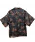 JOHN MASON SMITH (ジョンメイソンスミス) FLOWER PRINT ORGANDY OPEN COLLAR S/S SHIRT ブラック サイズ:不明：6000円