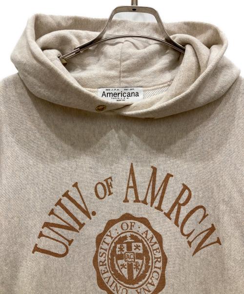 Americana（アメリカーナ）Americana (アメリカーナ) L'Appartement (アパルトモン) プルオーバーパーカー ベージュ サイズ:SIZE Mの古着・服飾アイテム