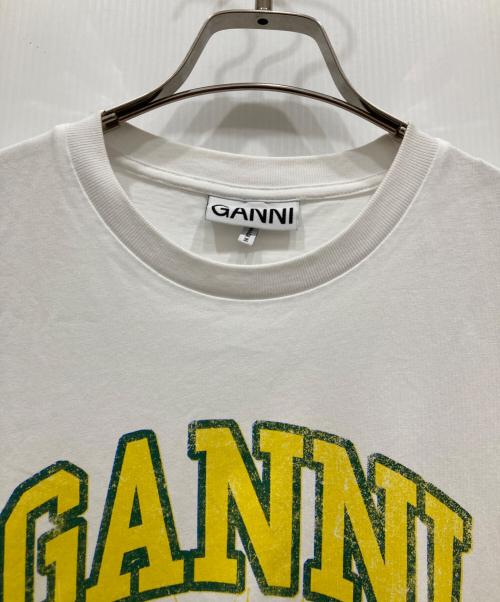 GANNI（ガニー）Ganni (ガニー) Basic Jersey Peach Flower Relaxed T-shirt ホワイト サイズ:不明の古着・服飾アイテム