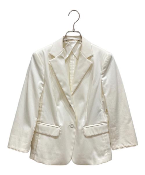 MaxMara（マックスマーラ）MaxMara (マックスマーラ) 2Bジャケット ホワイト サイズ:SIZE 40の古着・服飾アイテム