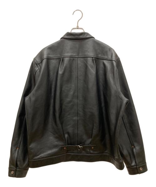 Schott（ショット）Schott (ショット) SHEEP LEATHER 1st TRACKER JACKET ブラック サイズ:SIZE XLの古着・服飾アイテム
