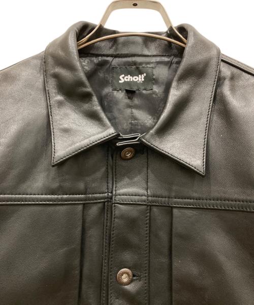 Schott（ショット）Schott (ショット) SHEEP LEATHER 1st TRACKER JACKET ブラック サイズ:SIZE XLの古着・服飾アイテム