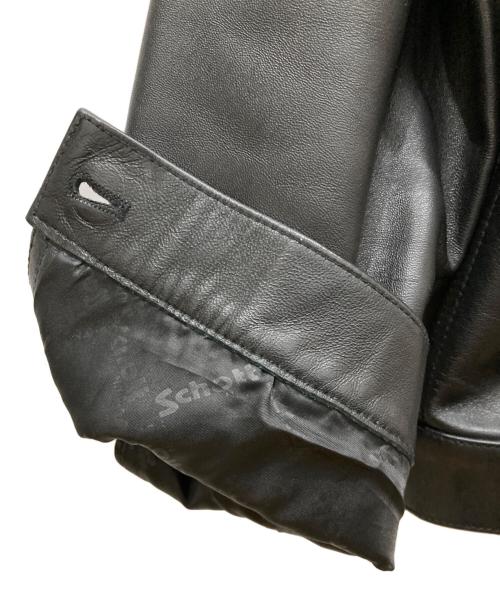Schott（ショット）Schott (ショット) SHEEP LEATHER 1st TRACKER JACKET ブラック サイズ:SIZE XLの古着・服飾アイテム