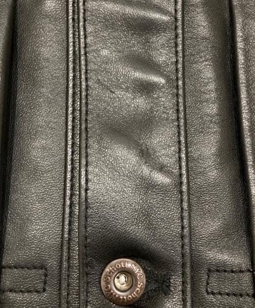 Schott（ショット）Schott (ショット) SHEEP LEATHER 1st TRACKER JACKET ブラック サイズ:SIZE XLの古着・服飾アイテム
