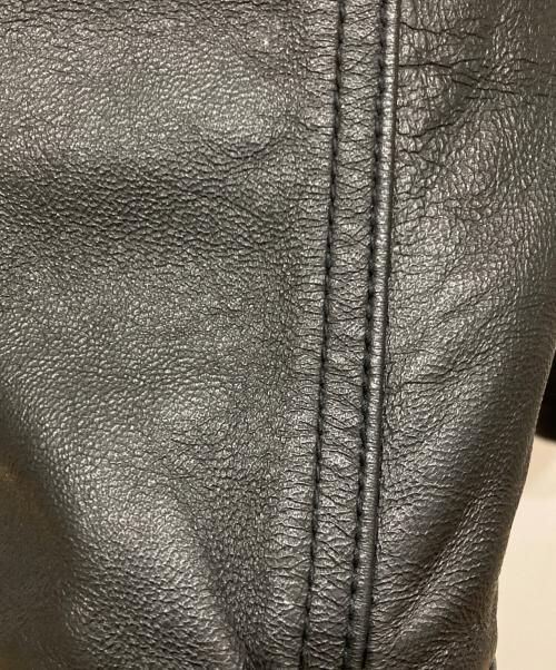 Schott（ショット）Schott (ショット) SHEEP LEATHER 1st TRACKER JACKET ブラック サイズ:SIZE XLの古着・服飾アイテム