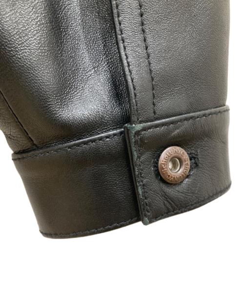 Schott（ショット）Schott (ショット) SHEEP LEATHER 1st TRACKER JACKET ブラック サイズ:SIZE XLの古着・服飾アイテム