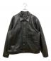 Schott（ショット）の古着「SHEEP LEATHER 1st TRACKER JACKET」｜ブラック