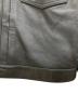 中古・古着 Schott (ショット) SHEEP LEATHER 1st TRACKER JACKET ブラック サイズ:SIZE XL：70000円
