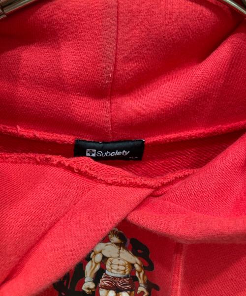 SUBCIETY（サブサエティ）SUBCIETY (サブサエティ) コラボスウェットパーカー レッド サイズ:SIZE Lの古着・服飾アイテム