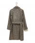 FENDI (フェンディ) ズッキーノ柄トレンチコート ベージュ×ブラック サイズ:SIZE 40：40000円