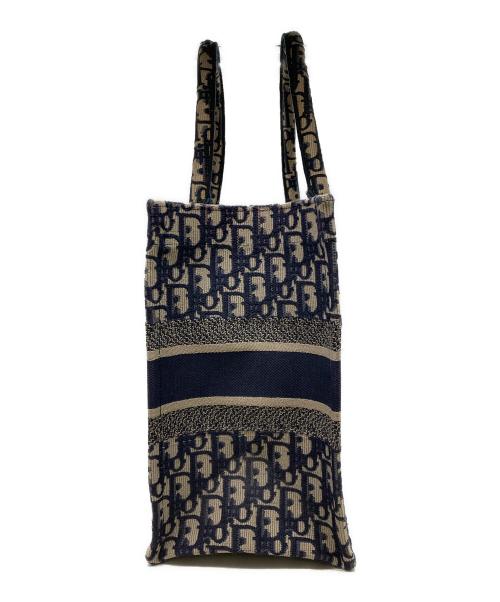 Christian Dior（クリスチャン ディオール）Christian Dior (クリスチャン ディオール) Book Tote バッグ ミディアム ネイビーの古着・服飾アイテム