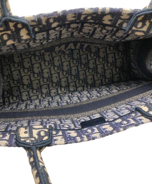 Christian Dior（クリスチャン ディオール）Christian Dior (クリスチャン ディオール) Book Tote バッグ ミディアム ネイビーの古着・服飾アイテム