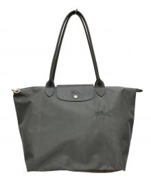 LONGCHAMP（ロンシャン）の古着「ル・プリアージュ トートバッグ」｜グレー