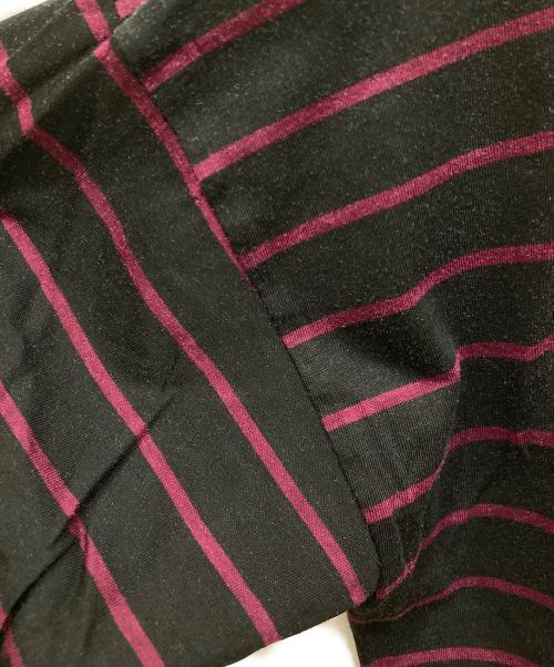 PRADA（プラダ）PRADA (プラダ) ボーダーカットソー ブラック××レッド サイズ:SIZE XSの古着・服飾アイテム